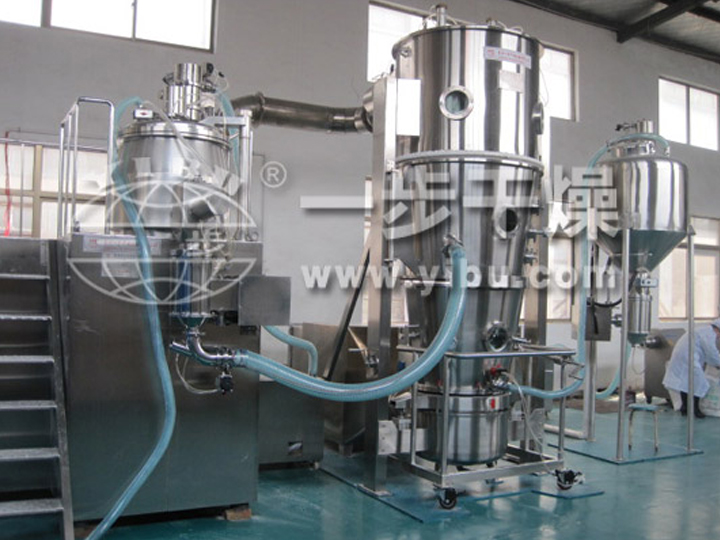 新型固体制剂制粒干燥联线