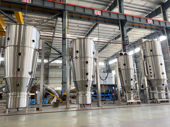 FL沸腾制粒机试车现场