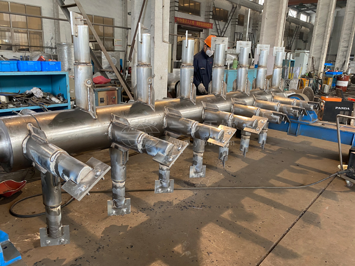 QJ系列空心桨叶干燥机制作现场