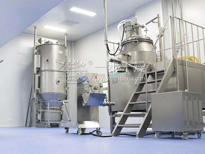 新型固体制剂制粒干燥联线