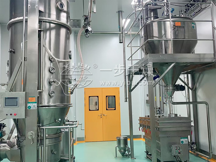 新型固体制剂制粒干燥联线