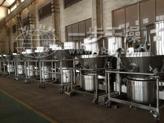 FL沸腾制粒机试车现场