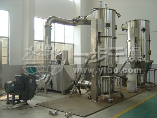 FL沸腾制粒机试车现场